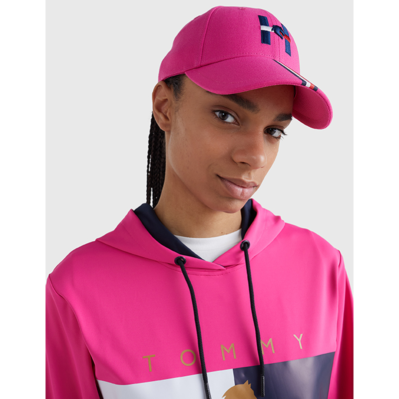 Tommy Hilfiger Horse Print Cap - Hot Magenta-2